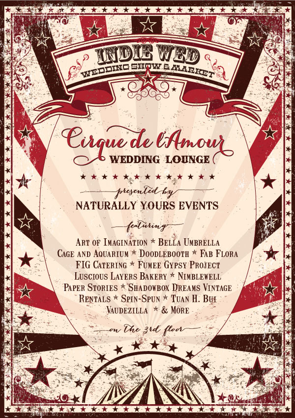Cirque de l'Amour Wedding Lounge at Indie Wed Wedding Show & Market